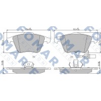 FO 912281 FOMAR Friction Комплект гальмівних колодок дисковий гальм