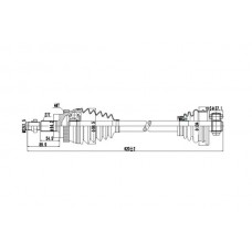 DDS250200 DYNAMATRIX Привідний вал