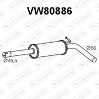 VW80886 VENEPORTE Предглушник вихлопних газів