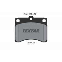 2078001 TEXTAR Комплект гальмівних колодок дисковий гальм