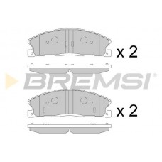 BP3886 BREMSI КомплеК т гальмівних колодок, дискове гальмо