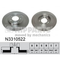 N3310522 NIPPARTS Гальмівний диск