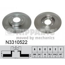 N3310522 NIPPARTS Гальмівний диск