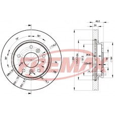 BD-3260 FREMAX Гальмівний диск