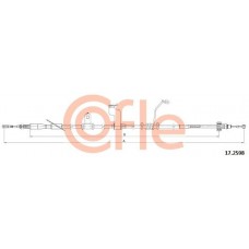 17.2598 COFLE Тросик, cтояночный тормоз