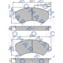 FO 930681 FOMAR Friction Комплект гальмівних колодок дисковий гальм