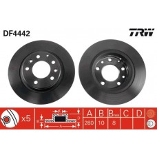 DF4442 TRW Гальмівний диск