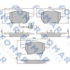 FO 907181 FOMAR Friction КомплеК т гальмівних колодок, дискове гальмо