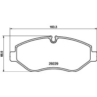 MDB2907 MINTEX КомплеК т гальмівних колодок, дискове гальмо