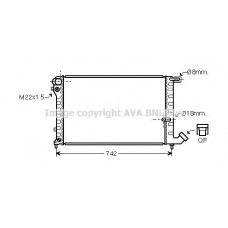 CNA2148 AVA QUALITY COOLING Радіатор охолодження двигуна