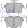 LP2490 DELPHI Комплект гальмівних колодок дисковий гальм