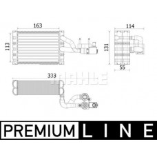 AE 162 000P MAHLE Випарник кондиціонера