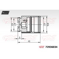 72936034 MAXTECH Поршень корпус скоби гальма
