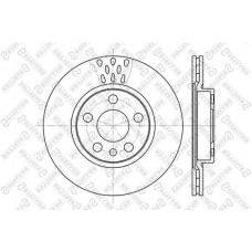 6020-1923V-SX STELLOX Гальмівний диск