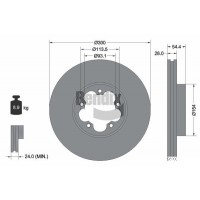 BDS1984 BENDIX Braking Гальмівний диск