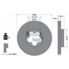 BDS1984 BENDIX Braking Гальмівний диск