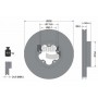 BDS1984 BENDIX Braking Гальмівний диск