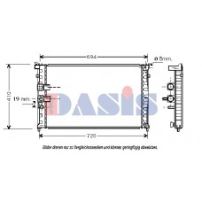 160041N AKS DASIS Радіатор охолодження двигуна