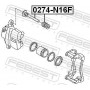 0274-N16F FEBEST Напрямний болт корпус скоби гальма