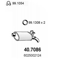 40.7086 ASSO Глушник вихлопних газів кінцевий