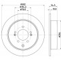 8DD 355 126-671 HELLA PAGID Гальмівний диск