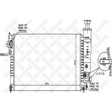 10-25036-SX STELLOX Радіатор охолодження двигуна