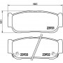 P 30 057 BREMBO Комплект гальмівних колодок дисковий гальм