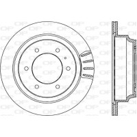 BDA1654.20 OPEN PARTS Гальмівний диск