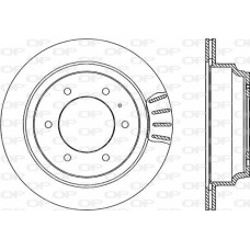 BDA1654.20 OPEN PARTS Гальмівний диск