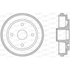 BAD9062.30 OPEN PARTS Гальмівний барабан