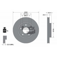 BDS1118HC BENDIX Braking Гальмівний диск