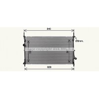 FD2679 AVA QUALITY COOLING Радіатор охолодження двигуна