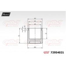 72954021 MAXTECH Поршень корпус скоби гальма
