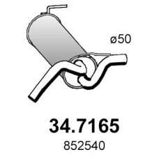 34.7165 ASSO Глушник вихлопних газів кінцевий