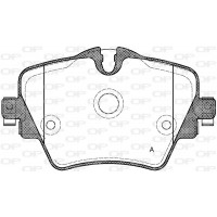 BPA1625.08 OPEN PARTS Комплект гальмівних колодок дисковий гальм