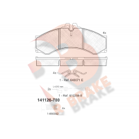 RB1126-700 R BRAKE Комплект гальмівних колодок дисковий гальм
