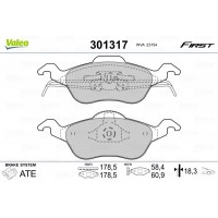 301317 VALEO Комплект гальмівних колодок дисковий гальм