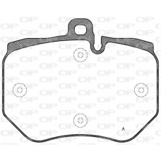 BPA1400.00 OPEN PARTS Комплект гальмівних колодок дисковий гальм