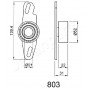 BE-803 JAPANPARTS Устройство для натяжения ремня, Ремінь ГРМ