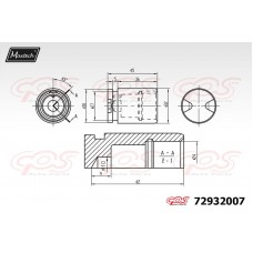 72932007 MAXTECH Поршень корпус скоби гальма