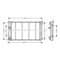 RT2361 AVA QUALITY COOLING Радіатор охолодження двигуна