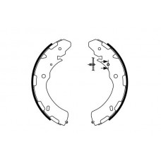 0 986 487 758 BOSCH Комплект гальмівних колодок