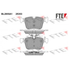 BL2855A1 FTE Комплект гальмівних колодок дисковий гальм