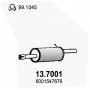 13.7001 ASSO Глушник вихлопних газів кінцевий