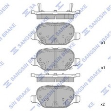 SP1709 Hi-Q Комплект гальмівних колодок дисковий гальм
