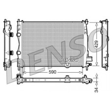 DRM46018 DENSO Радіатор охолодження двигуна
