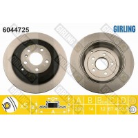 6044725 GIRLING Гальмівний диск