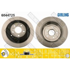 6044725 GIRLING Гальмівний диск