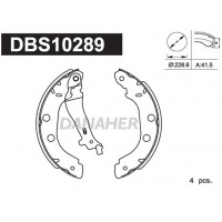 DBS10289 DANAHER Комплект гальмівних колодок