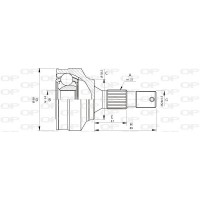 CVJ5690.10 OPEN PARTS Шарнирный комплект, Привідний вал